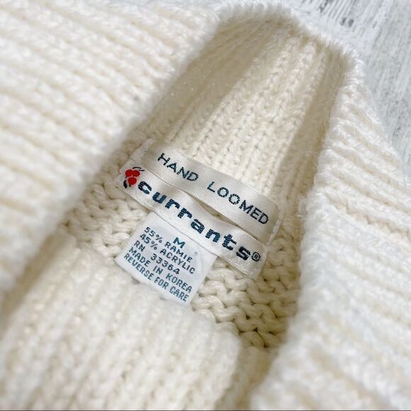 Vintage Hand Loomed Currants Cottagecore Sweater - Picture 2 of 6